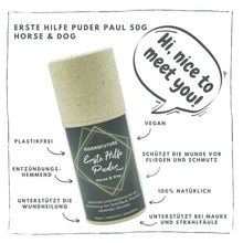 Laden Sie das Bild in den Galerie-Viewer, Erste Hilfe Puder - Paul (Pferd und Hund)