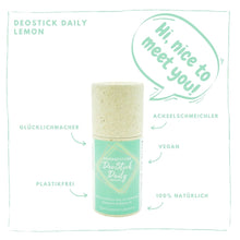 Laden Sie das Bild in den Galerie-Viewer, DeoStick - Daily Lemon | natürlich | vegan