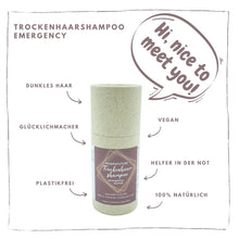 Laden Sie das Bild in den Galerie-Viewer, Trockenhaarshampoo - Emergency (für dunkles Haar)
