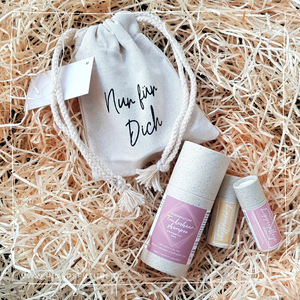 Geschenk "Nur für Dich" Beutelchen inkl. einem Trockenhaarshampoo und einer Lippenpflege