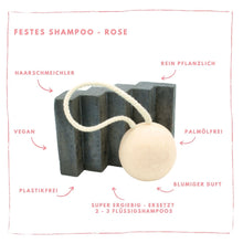 Laden Sie das Bild in den Galerie-Viewer, Festes Shampoo - Rose
