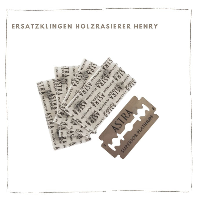 Ersatzklingen Holzrasierer Henry